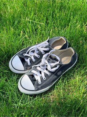 Converse Kids Black and White Low-Top Sneakers
